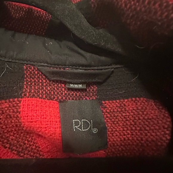 Plaid Red and Black Women's Jacket - Picture 2 of 3